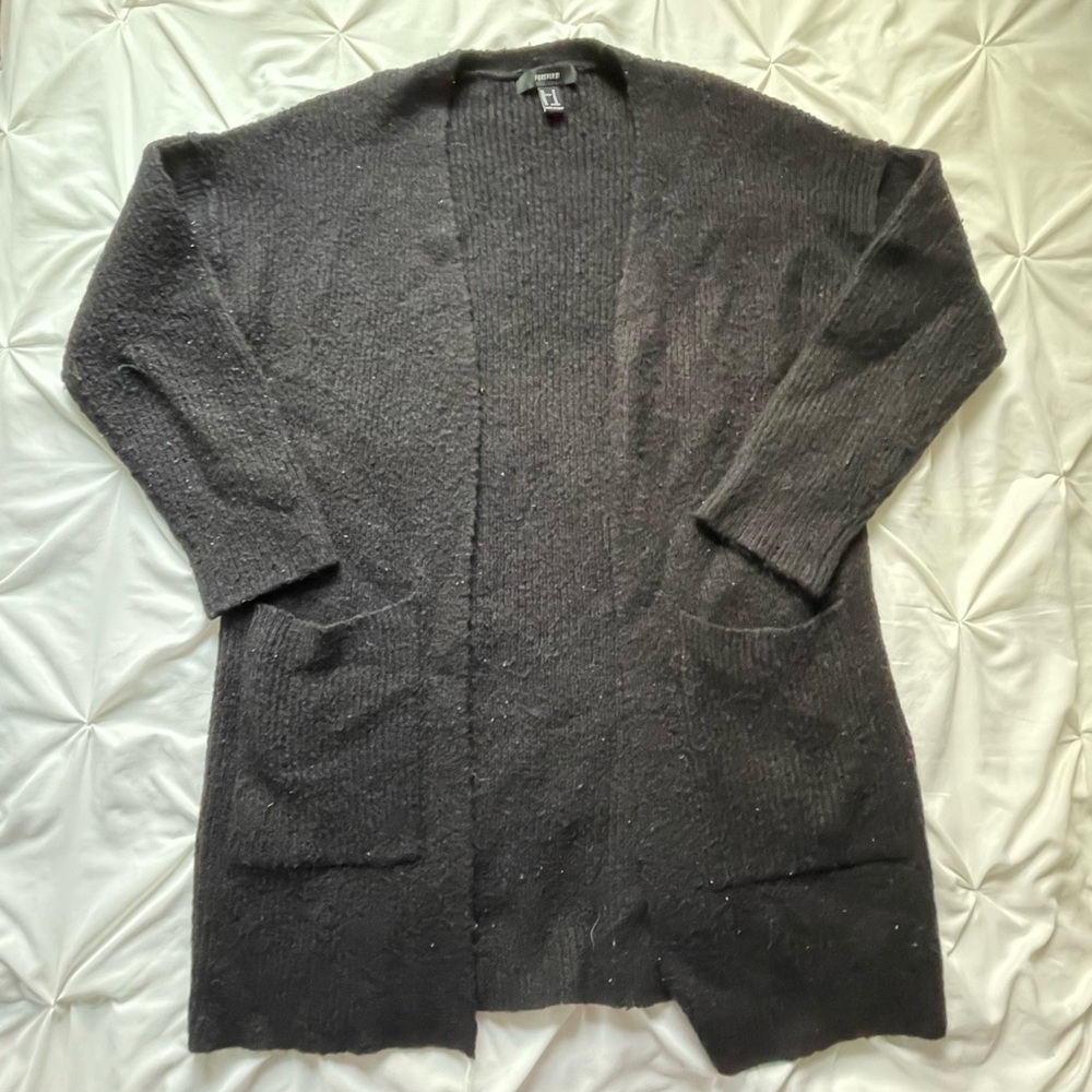 Black cardigan